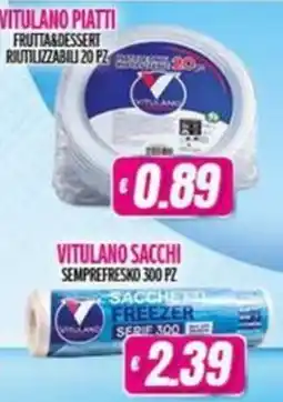 Vitulano Drugstore Vitulano piatti frutta&dessert riutilizzabili offerta