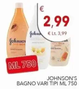 Diper Johnson's bagno vari tipi offerta