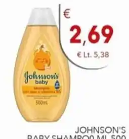 Diper Johnson's baby shampoo offerta