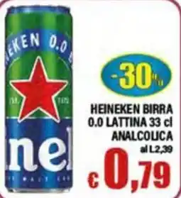 Top Supermercati Heineken birra 0.0 offerta