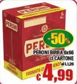 Top Supermercati Peroni birra offerta