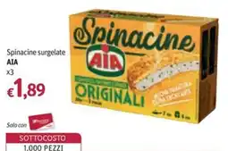 Futura Supermercati Spinacine surgelate AIA offerta