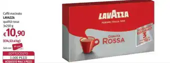 Caffè macinato Lavazza qualità rossa