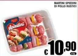 Sacoph Martini spiedini di pollo rustici offerta