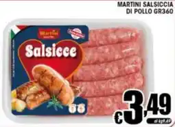 Sacoph Martini Salsicce di pollo offerta