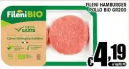 Sacoph Fileni BIO Fileni Hamburger Pollo Bio Gr200 offerta