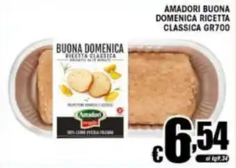 Sacoph Buona domenica ricetta classica Amadori offerta