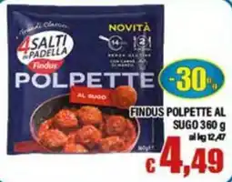 Top Supermercati Findus polpette al sugo offerta