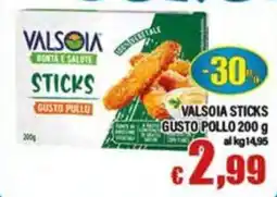 Top Supermercati Valsòia sticks gusto pollo offerta