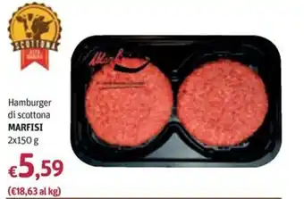 Futura Supermercati Hamburger di scottona MARFISI offerta