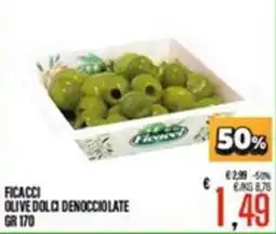 Supermercati EffePiù Ficacci olive dolci denocciolate offerta