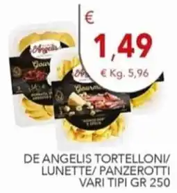 Diper De Angelis tortelloni/lunette/panzerotti vari tipi offerta