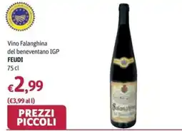 Futura Supermercati Vino Falanghina del beneventano IGP FEUDI offerta