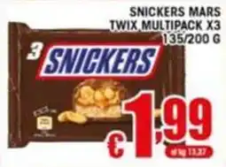 Sacoph Snickers Mars Twix offerta