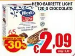 Sacoph Hero barrette light cioccolato offerta