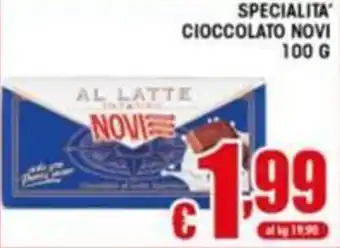 Sacoph Cioccolato al latte Novi offerta