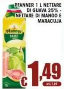 Sacoph Pfanner nettare di guava 25% - nettare di mango e maracuja offerta