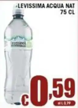 Sacoph Levissima acqua naturale offerta