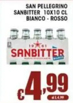 Sacoph Sanbitter bianco - rosso offerta