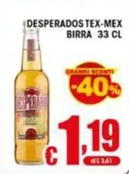 Sacoph Desperados Tex-Mex birra offerta