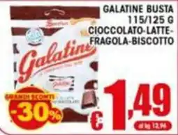 Sacoph Galatine cioccolato-latte-fragola-biscotto offerta