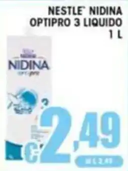 Sacoph Nestlé Nidina Optipro 3 liquido offerta