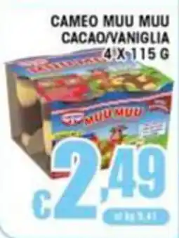 Sacoph Cameo muu muu cacao vaniglia offerta