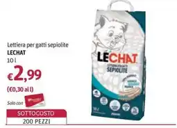 Futura Supermercati Lettiera per gatti sepiolite Lechat offerta