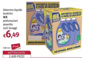 Detersivo liquido lavatrice ACE