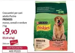 Futura Supermercati Crocchettini per cani adulto Purina Friskies offerta