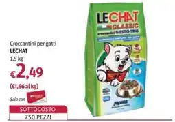 Futura Supermercati Crocchettini per gatti Lechat Classic Gusto Tris offerta
