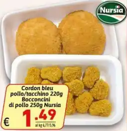 Ipercarni Cordon bleu pollo/tacchino Nursia offerta