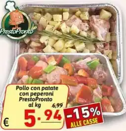 Ipercarni Pollo con patate con peperoni PrestoPronto offerta