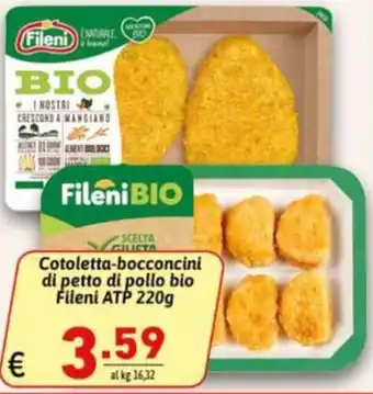 Cotoletta-bocconcini di petto di pollo bio Fileni