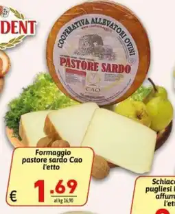 Ipercarni Formaggio pastore sardo Cao offerta