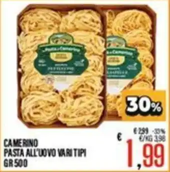 Camerino pasta all'uovo vari tipi
