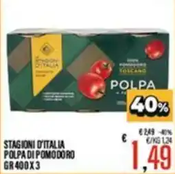 Supermercati EffePiù Polpa di pomodoro Stagioni d'Italia offerta