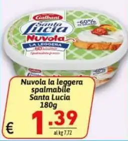 Ipercarni Nuvola la leggera spalmabile Santa Lucia offerta