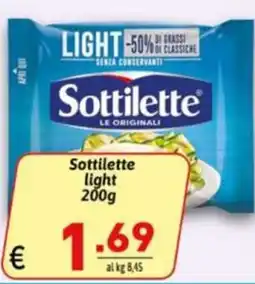 Ipercarni Sottilette light offerta