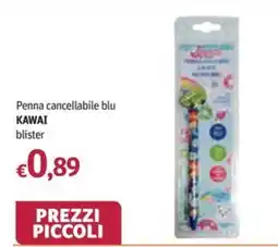 Futura Supermercati Penna cancellabile blu KAWAI offerta