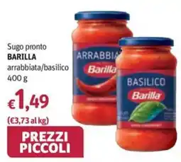 Futura Supermercati Sugo pronto Barilla arrabbiata/basilico offerta