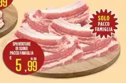 Supermercati EffePiù Spuntature di suino pacco famiglia offerta