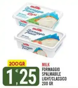 Tutto Buono Milk formaggio spalmabile offerta