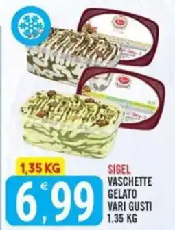 Tutto Buono Sigel vaschette gelato vari gusti offerta