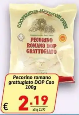 Ipercarni Pecorino romano grattugiato DOP Cao offerta