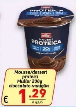 Ipercarni Mousse/dessert proteici Muller offerta