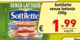 Ipercarni Sottilette senza lattosio offerta