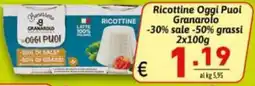 Ipercarni Ricottine Granarolo offerta