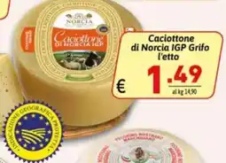 Ipercarni Caciottone di Norcia IGP Grifo offerta