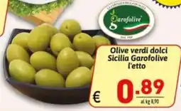 Ipercarni Olive verdi dolci Sicilia Garofolive offerta